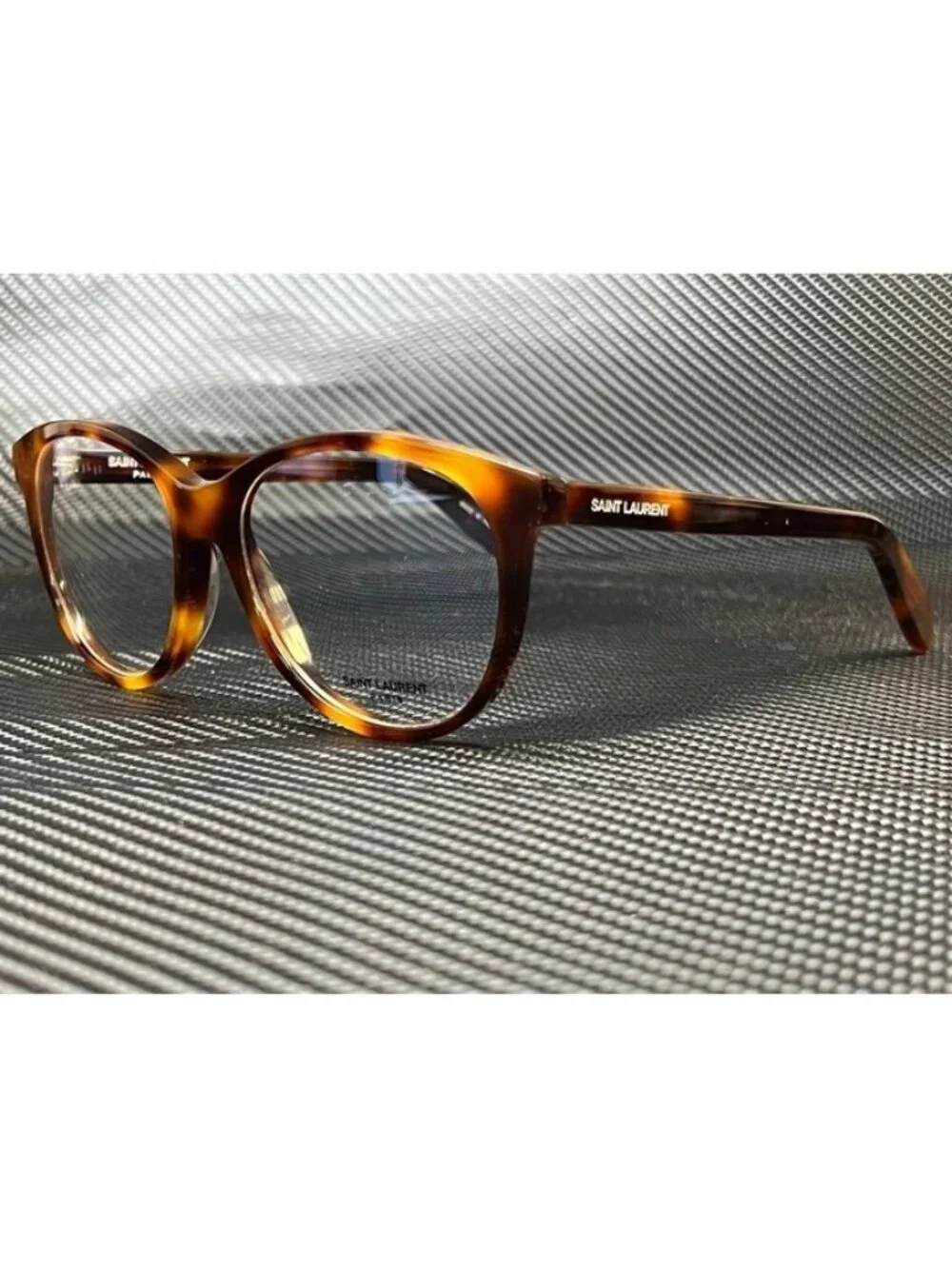 New Yves Saint Laurent Women  H avana Eyeglasses  53- 16-